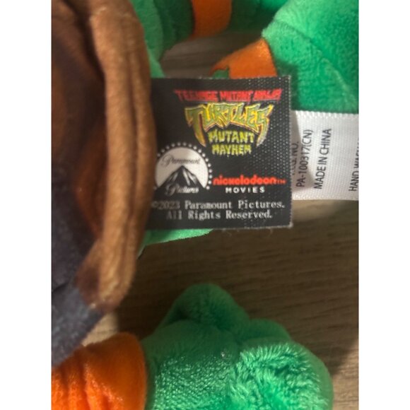 Teenage Mutant Ninja Turtles Mutant Mayhem Michelangelo Plush Toy 9 Inch - Picture 5 of 9